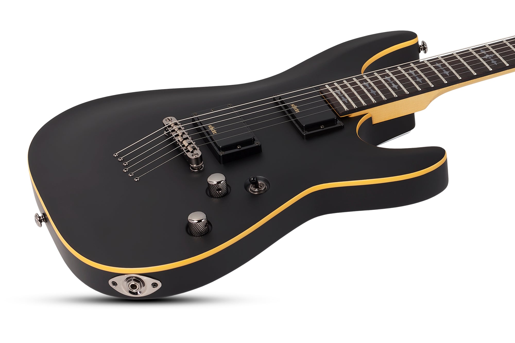 Schecter Demon-6 String Electric Guitar - Aged Black Satin 3660-SHC - The Guitar World