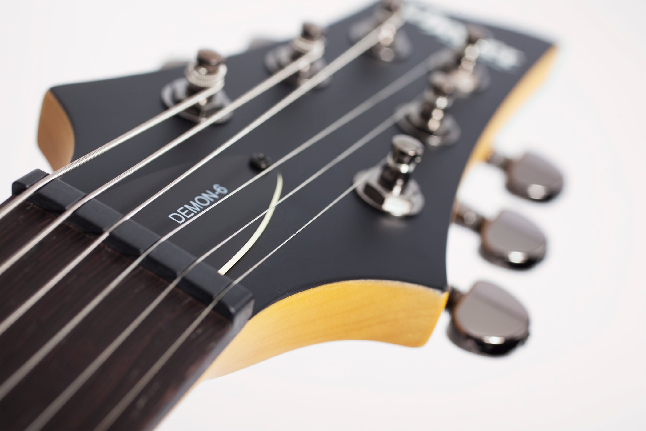 Schecter Demon-6 String Electric Guitar - Aged Black Satin 3660 Schecter Demon-6 String Electric Guitar - Aged Black Satin 3660