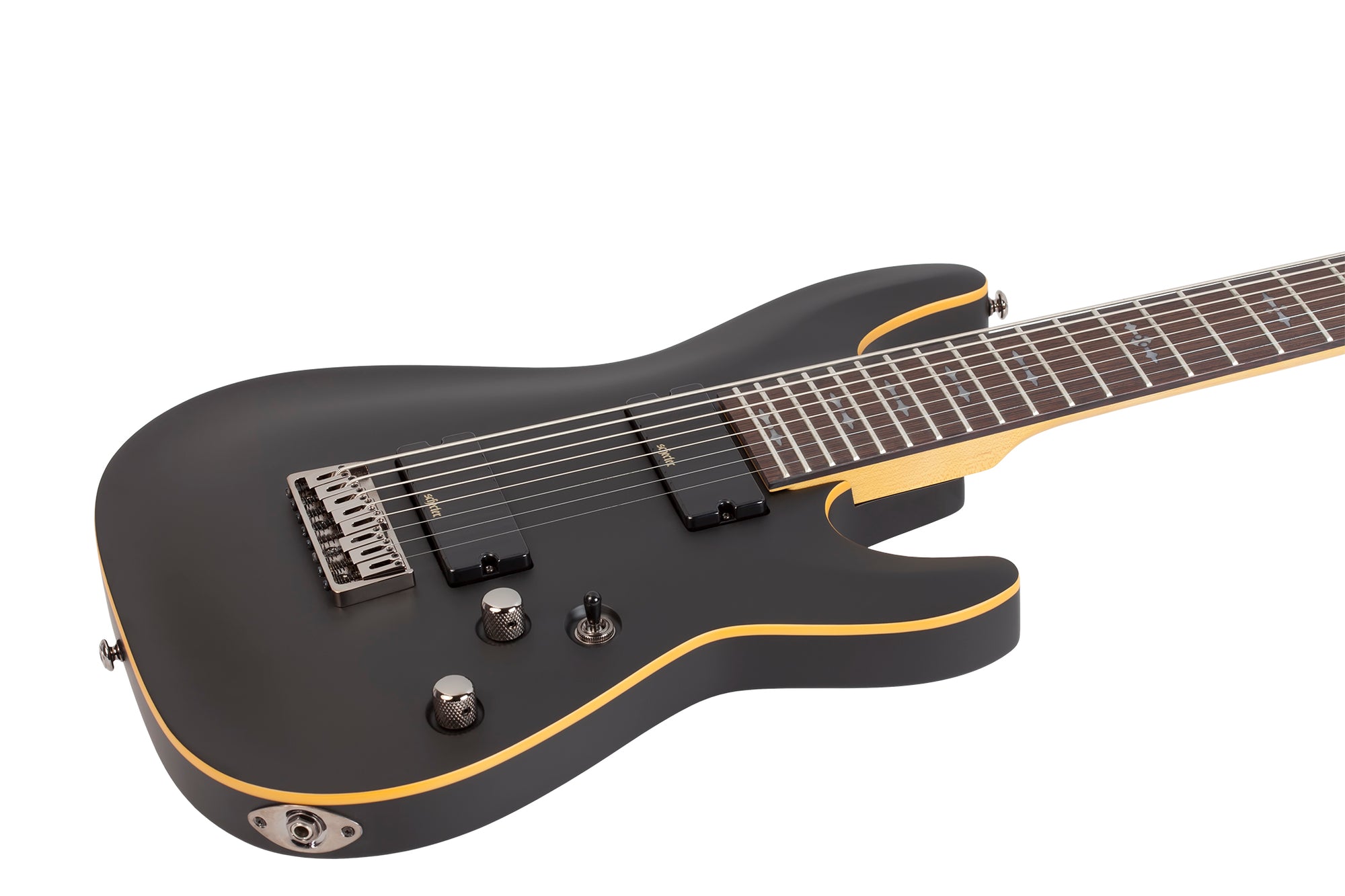 Schecter Demon-8 Electric Guitar Aged Black Satin 3663-SHC - The Guitar World
