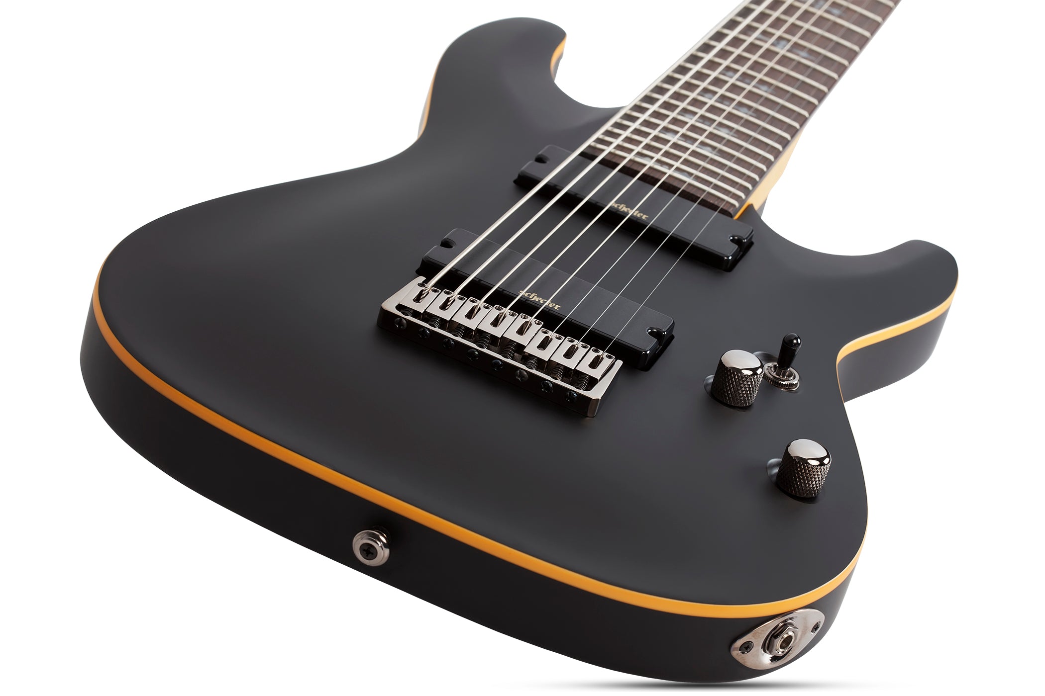 Schecter Demon-8 Electric Guitar Aged Black Satin 3663-SHC - The