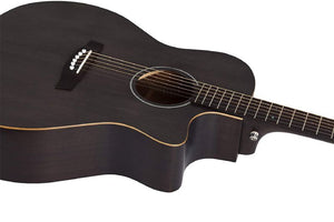 Schecter Deluxe Acoustic in Satin See Thru Black 3716-SHC