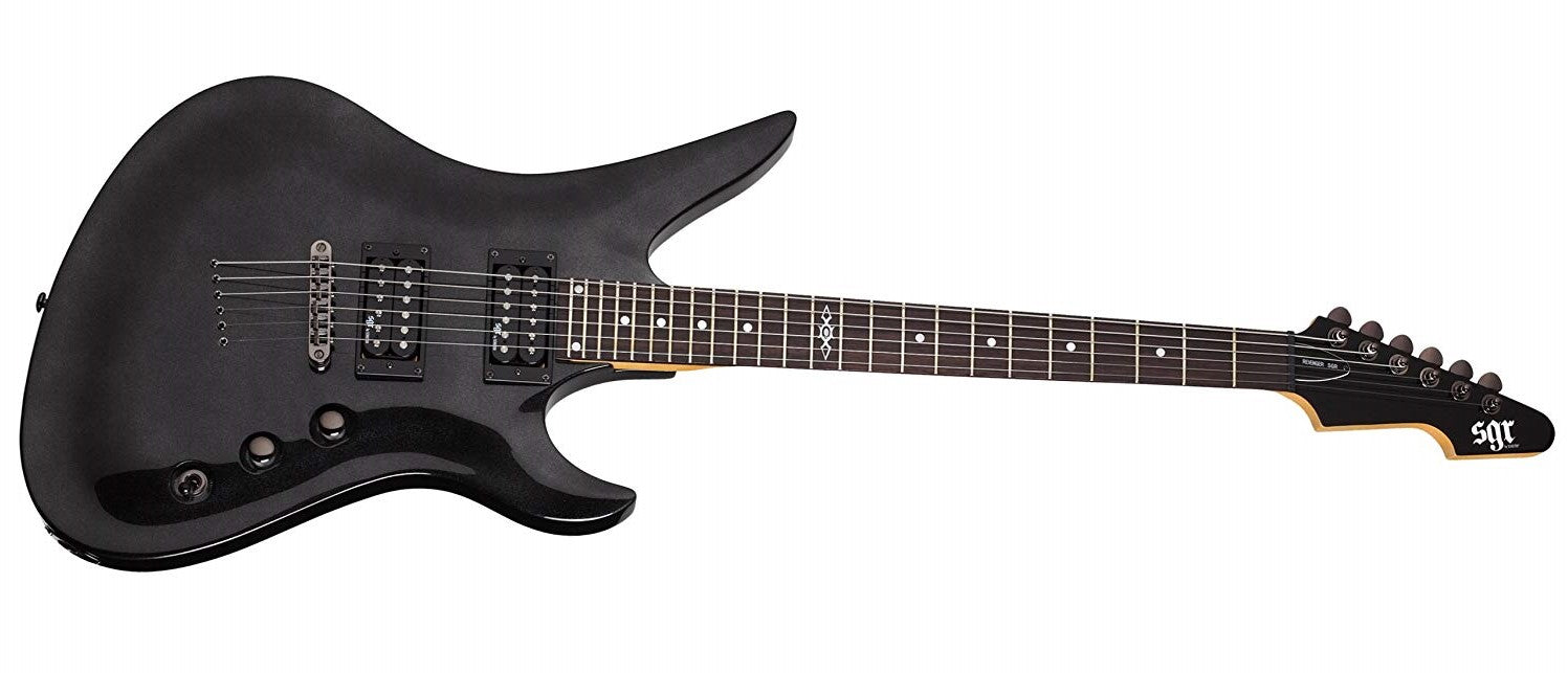 Schecter Avenger SGR 6-string Electric Guitar Metallic Black 3825-SHC - The Guitar World