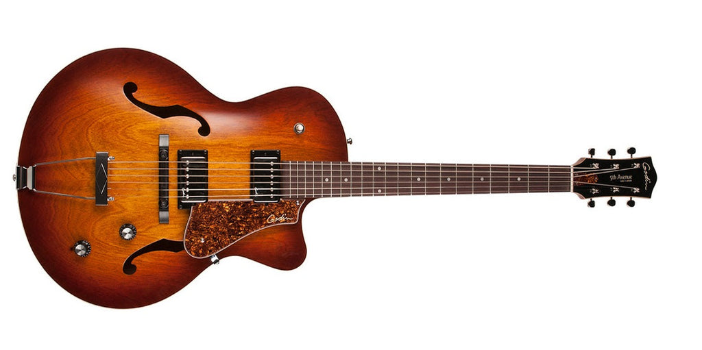 Godin 5th avenue kingpin deals cognac burst