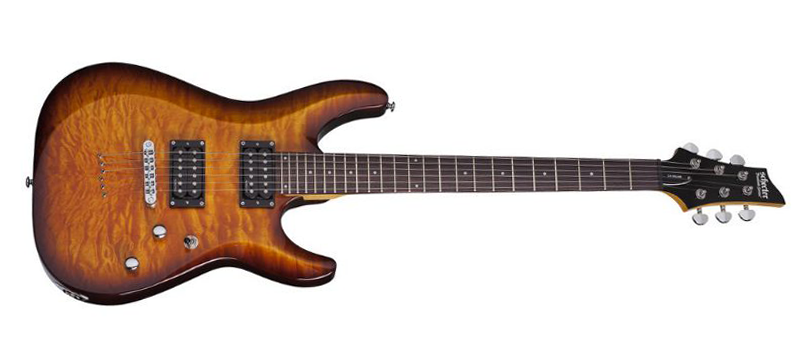 Schecter C-6 Plus Electric Guitar, Rosewood Fingerboard, Vintage Sunburst 444-SHC