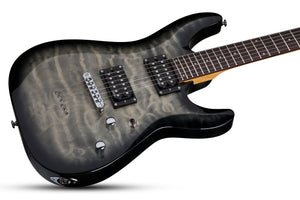 Schecter C-6 Plus 6 String Electric Guitar - Charcoal Burst 446-SHC