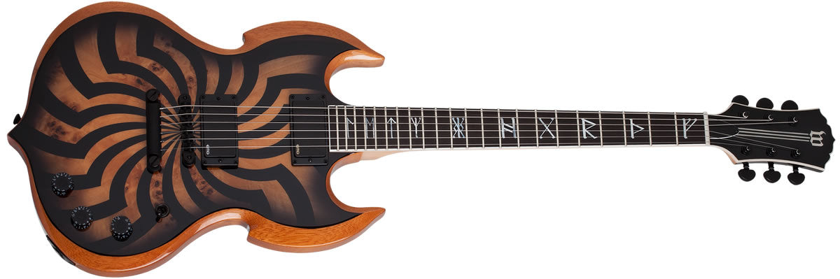 Schecter Wylde Audio Barbarian Electric Guitar, Charcoal Burst Item 4540-SHC