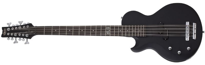 Schecter Dug Pinnick DP-12 Left-Handed Electric Bass, Satin Black 460-SHC