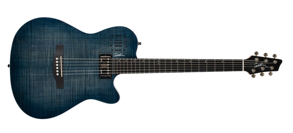 Godin A6 Ultra Denim Blue Flame　ゴダン　美品！ A6 ULTRA Denim Blue Flame | Godin Guitars