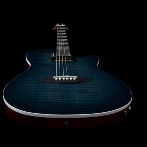 Godin A6 ULTRA in Denim Blue Flame 047963 - The Guitar World