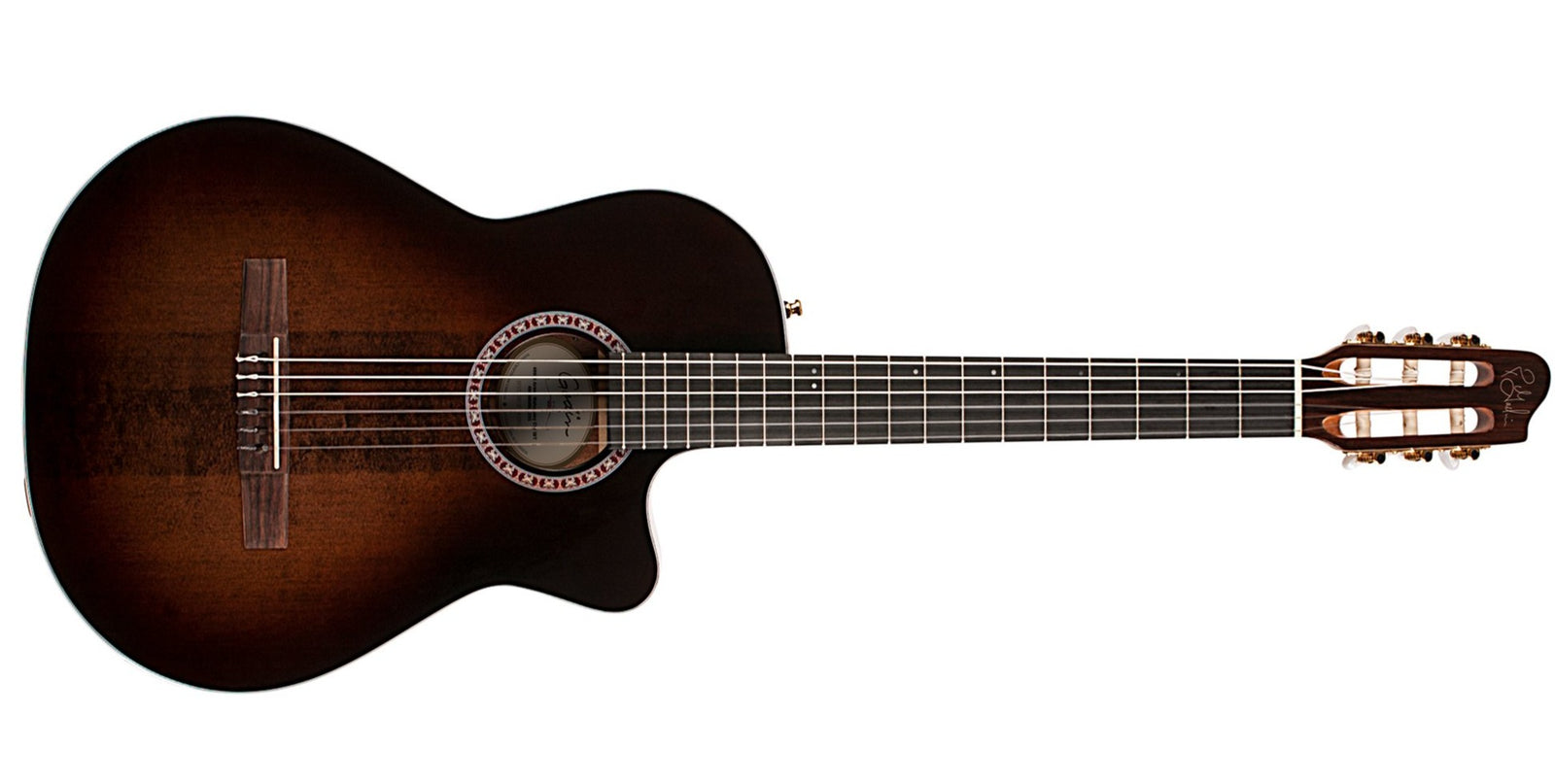 Godin Arena Pro CW Bourbon Burst Crescent II 6 String RH Classical Acoustic Guitar with Bag 049615