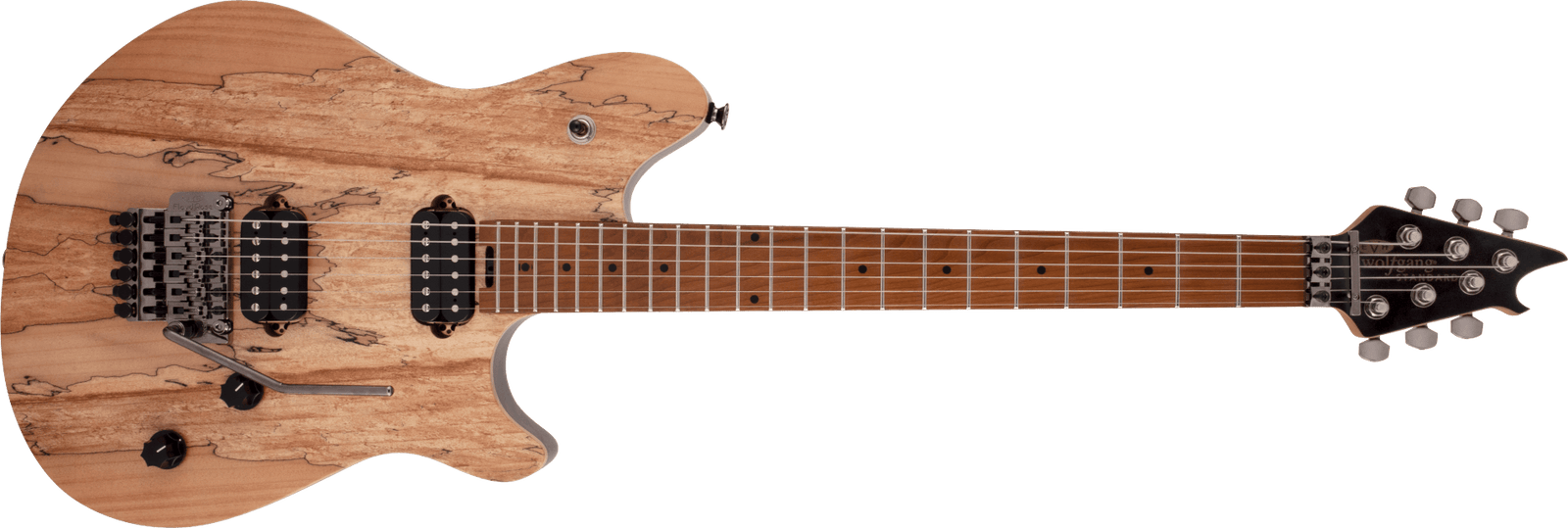 EVH Wolfgang WG Standard Exotic Spalted Maple, Baked Maple Fingerboard in Natural