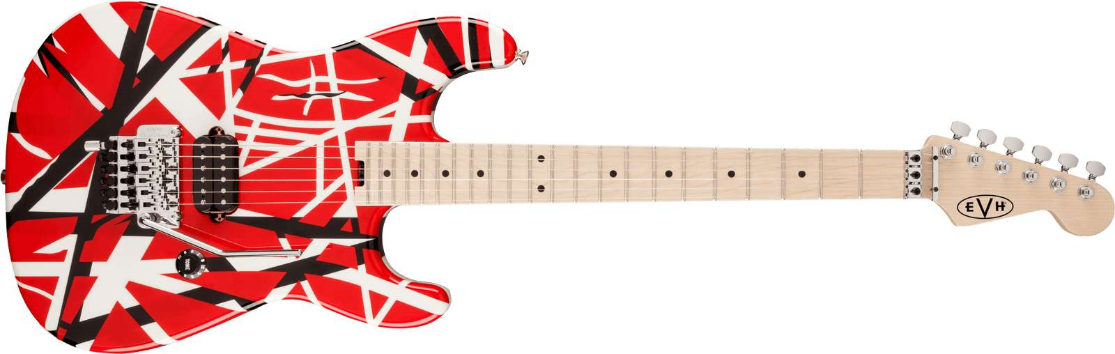 EVH Stripe Series Electric Guitar in Red, Black and White