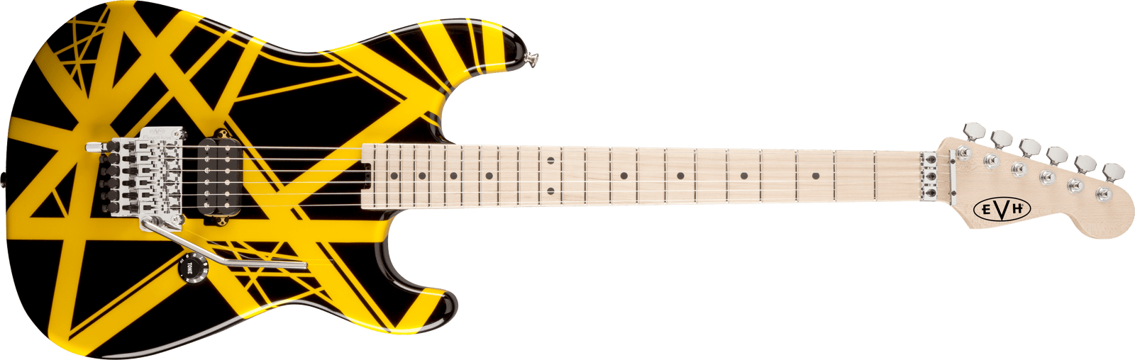 EVH Stripe Series Electric Guitar in Black and Yellow
