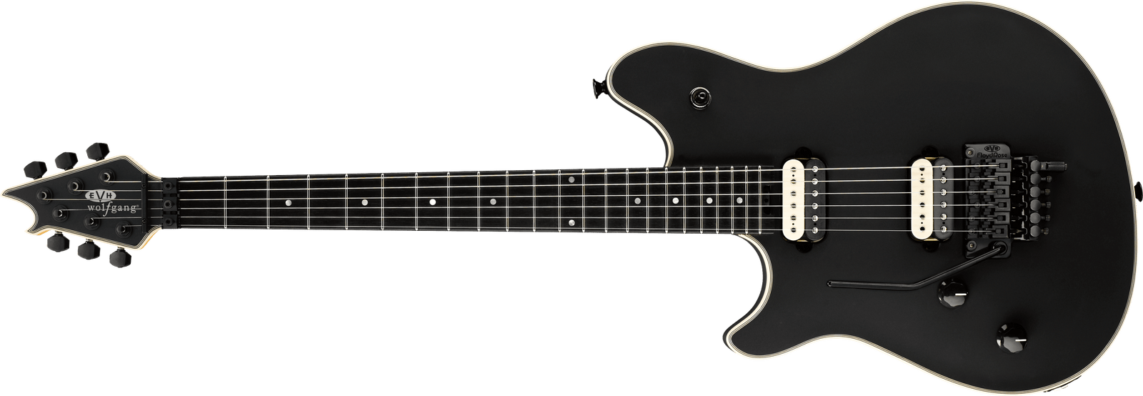 EVH Wolfgang USA Electric Guitar with Case in Stealth Black Left-Handed