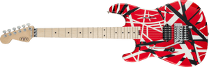 EVH Striped Series Red, Black and White Electric Guitar Left-Handed