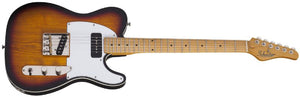 Schecter PT Special Vintage Solid-Body Electric Guitar, 22 Frets 'C' Shape Neck, 3-Tone Sunburst Pearl 665-SHC