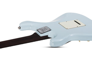 Schecter Nick Johnston USA Signature Flame Top Nitro Electric Guitar, Atomic Ice 7154-SHC