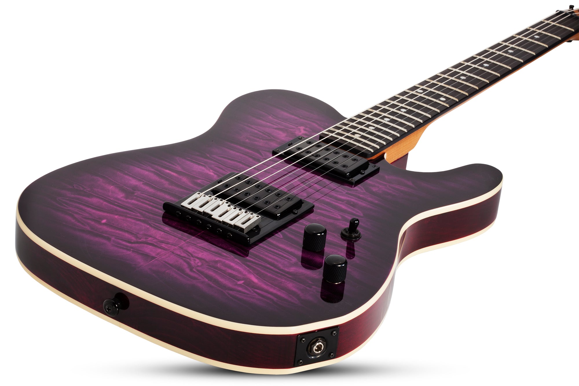 Schecter PT PRO Ebony Fretboard Electric Guitar Trans Purple Burst 863-SHC - The Guitar World