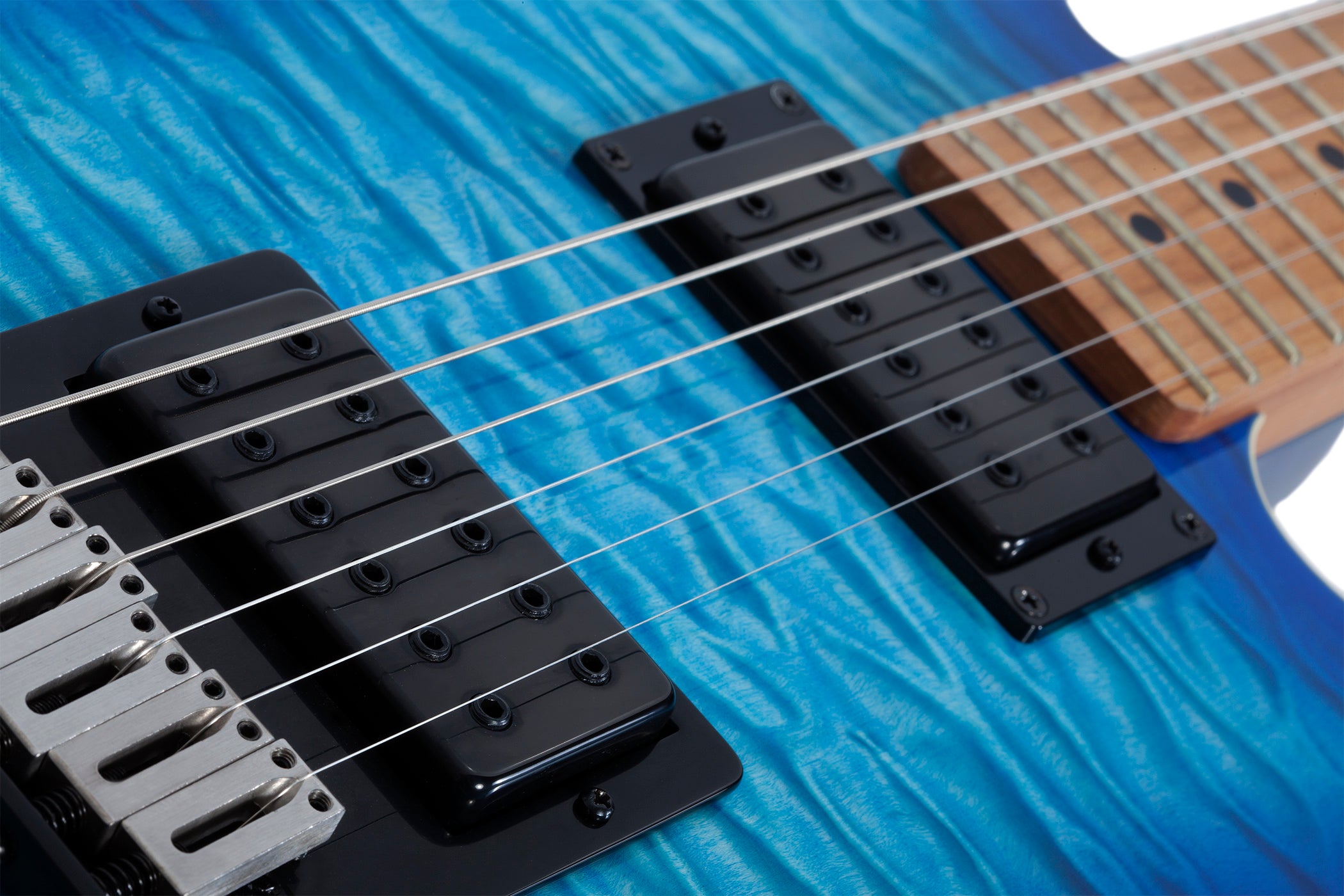 Schecter PT PRO Maple Fretboard Electric Guitar Trans Blue Burst