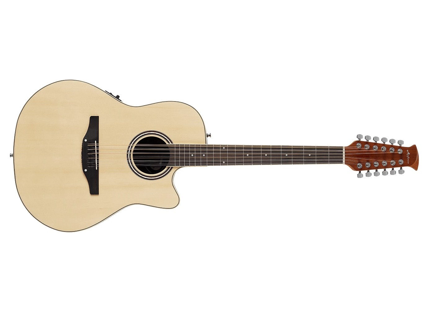 Applause Guitars Balladeer 12-String Acoustic/Electric Guitar Natural AB2412II-4 - The Guitar World