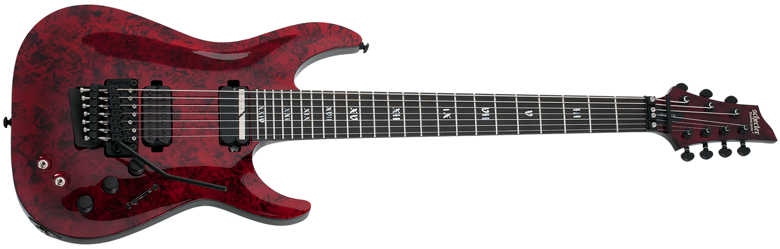 SCHECTER C-7 FR S Apocalypse Red Reign - 3058 - The Guitar World
