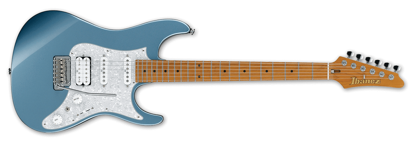 Ibanez AZ Prestige Electric Guitar IN Ice Blue Metallic AZ2204-ICM - The Guitar World