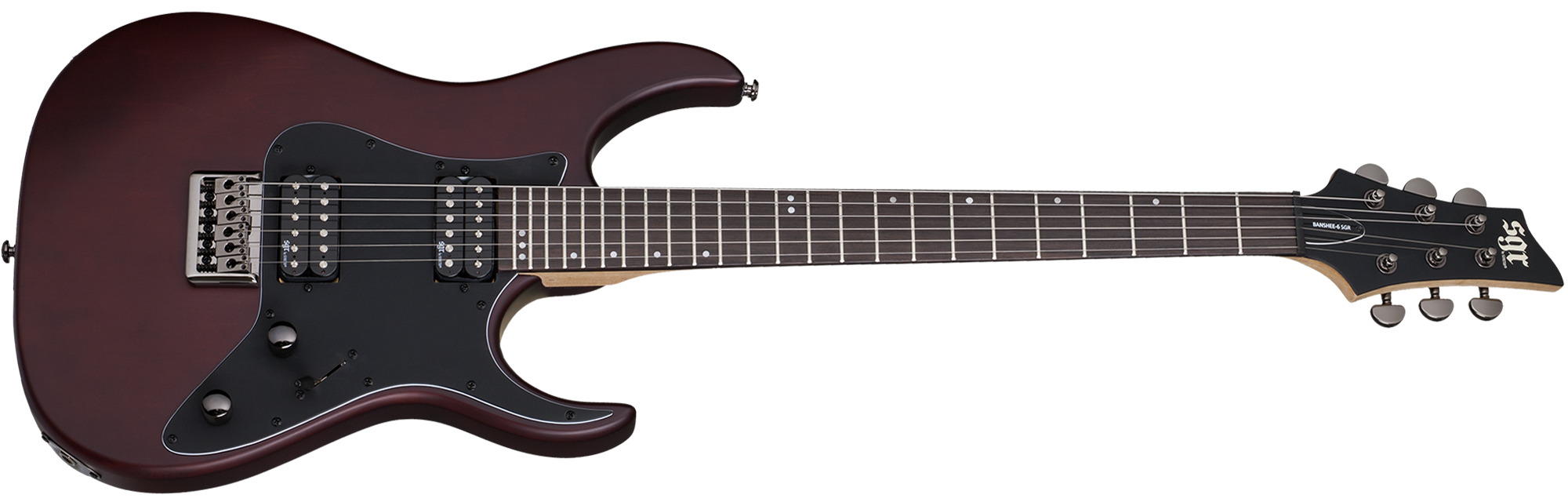 Schecter Banshee 6 SGR 6 String Electric Guitar – Walnut Satin 3853-SHC - The Guitar World