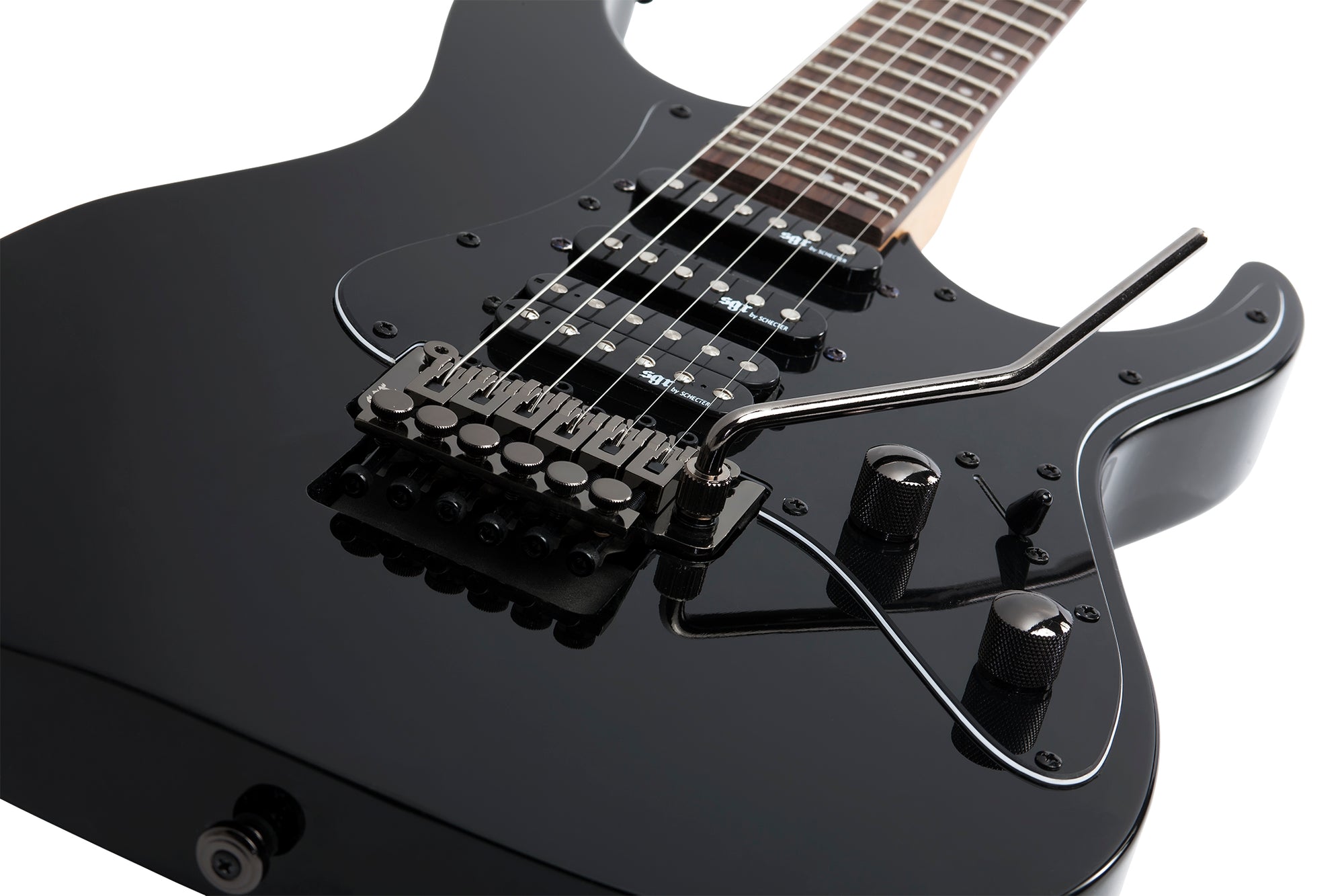 Schecter Banshee-6 FR SGR in Gloss Black BLK SKU 3856 - The Guitar World