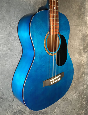 BeaverCreek BCTD601 Dreadnought Acoustic Guitar in Trans Blue - The Guitar World