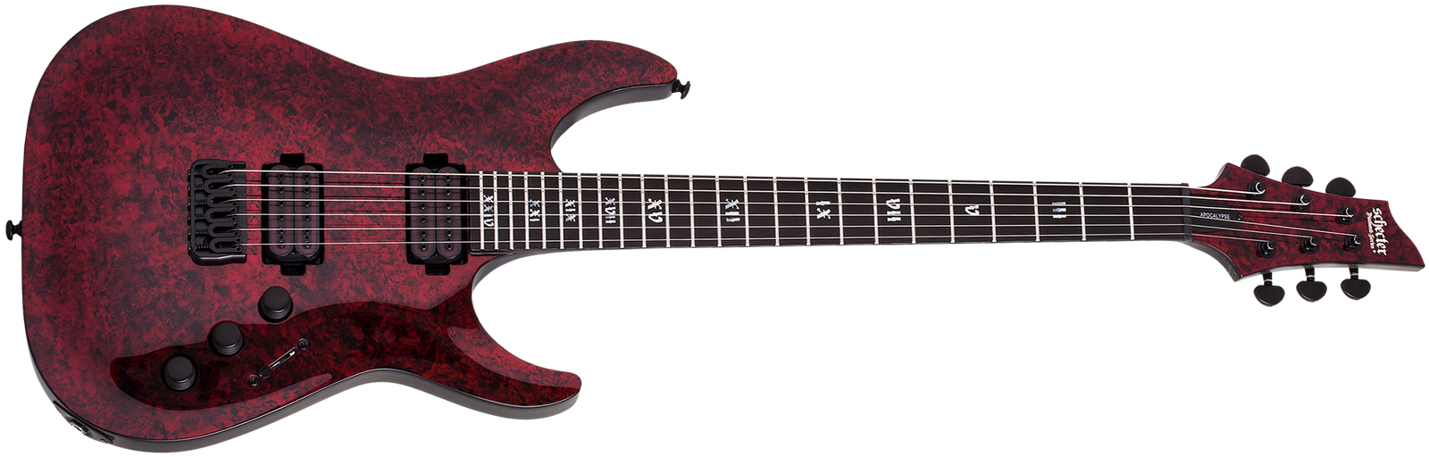 Schecter C-1 Apocalypse Electric Guitar Red Reign 3055-SHC - The Guitar World