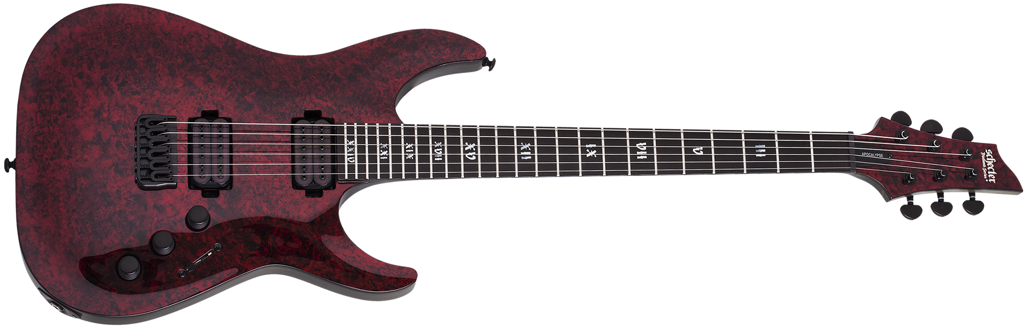 Schecter C-1 Apocalypse Electric Guitar Red Reign 3055-SHC - The
