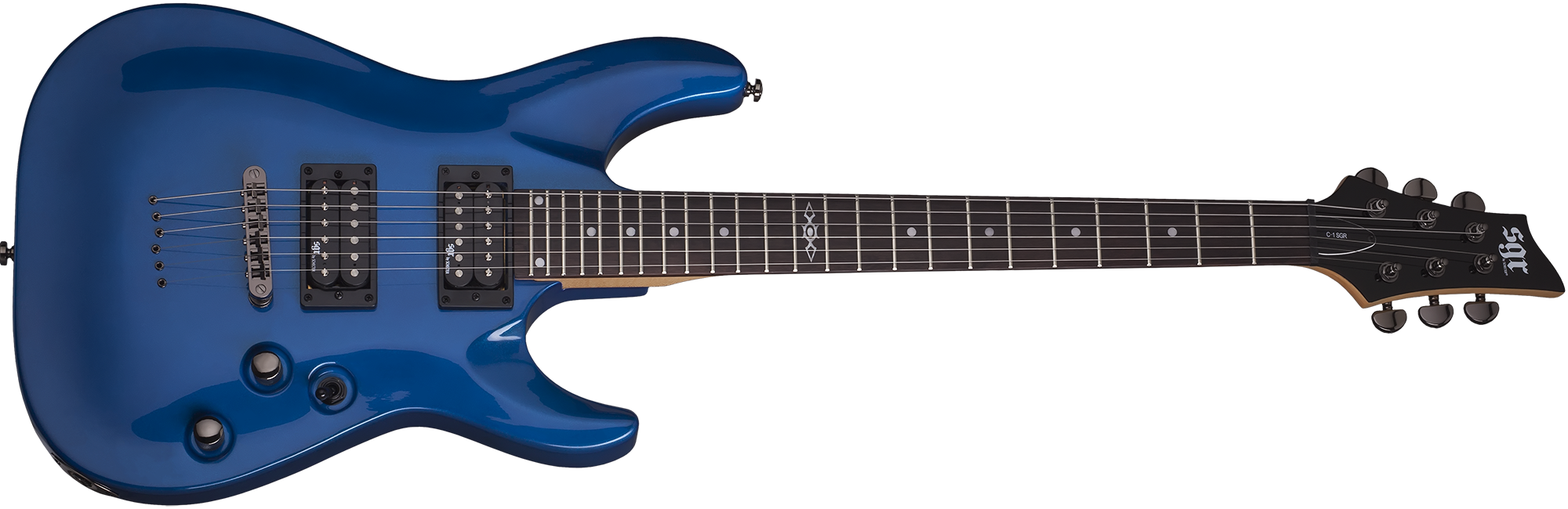 Schecter C-1 SGR by Schecter Electric Blue EB SKU 3804 - The Guitar World