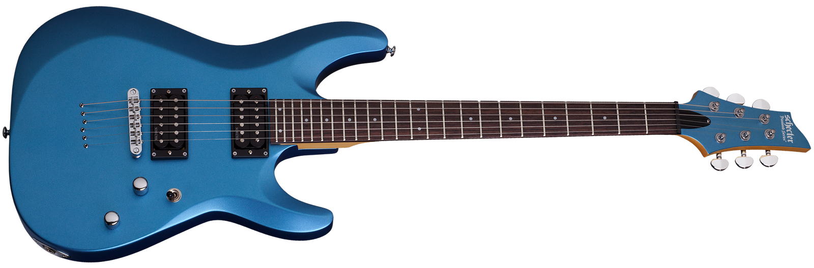 Schecter C-6 Deluxe in Satin Metallic Light Blue SMLB SKU 431 - The Guitar World