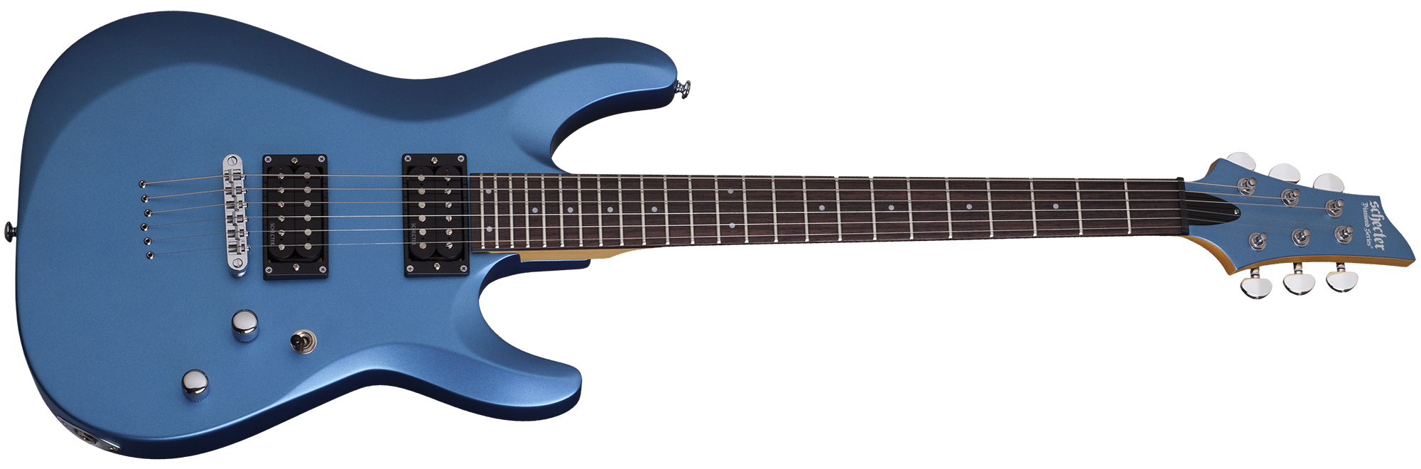 Schecter C-6 Deluxe in Satin Metallic Light Blue SMLB SKU 431 - The Guitar World