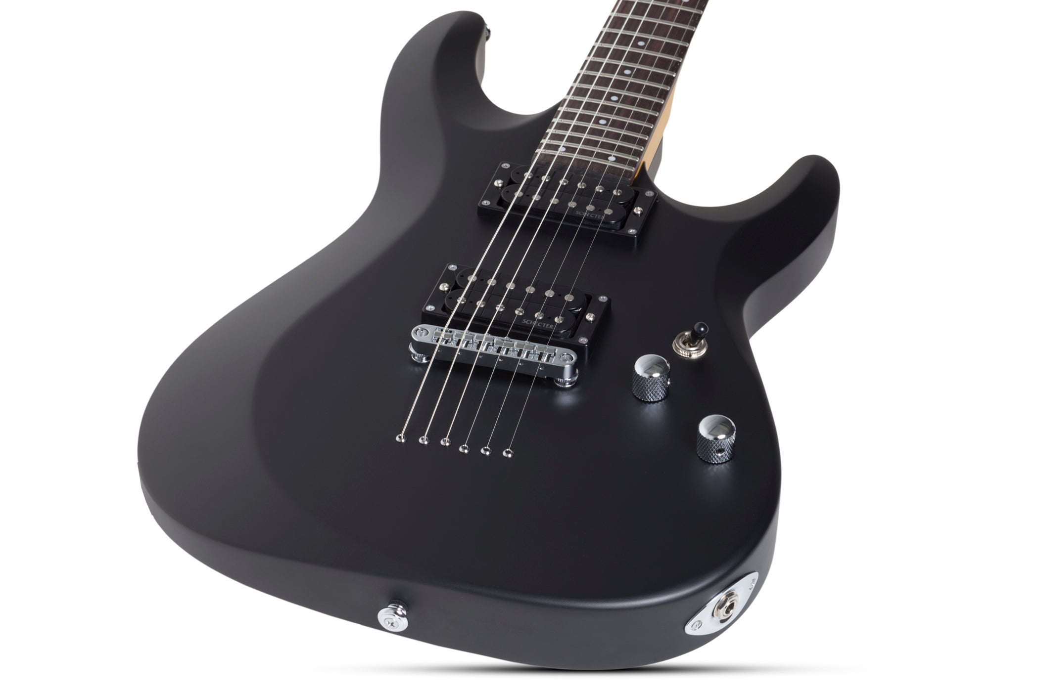 Schecter C-6 Deluxe Satin Black SKU 430 - The Guitar World