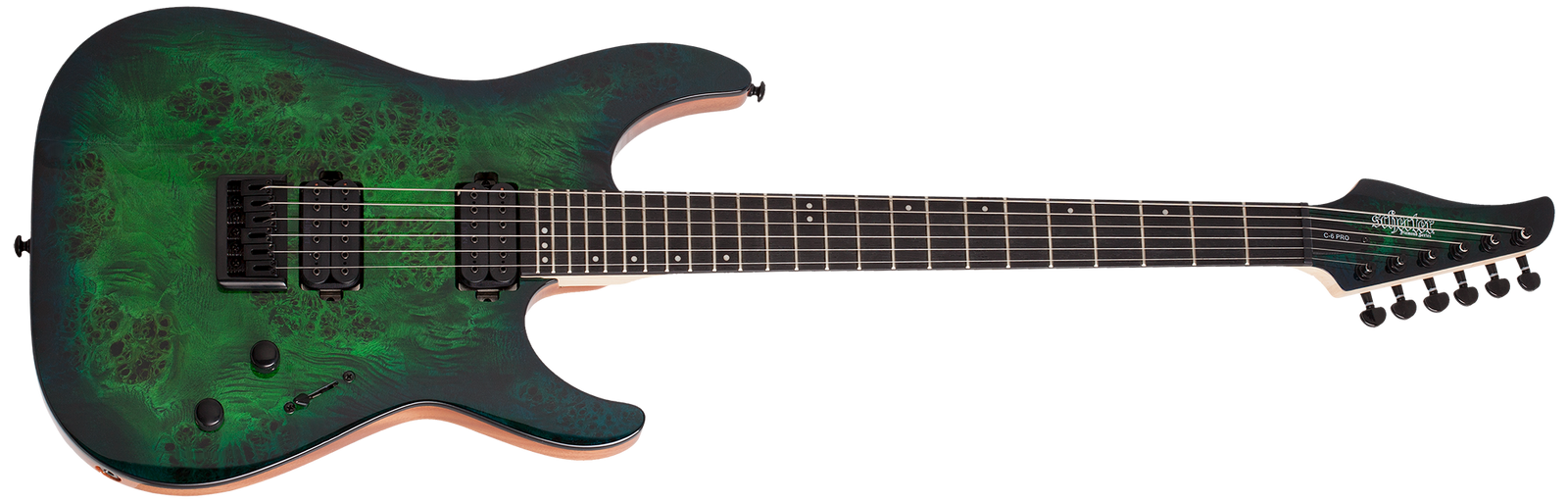 SCHECTER C-6 Pro Aqua Burst - 3632 - The Guitar World