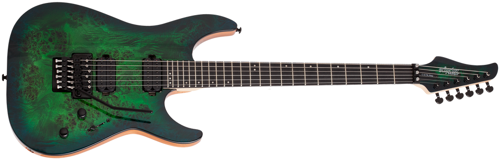 SCHECTER C-6 Pro FR Aqua Burst - 3635 - The Guitar World