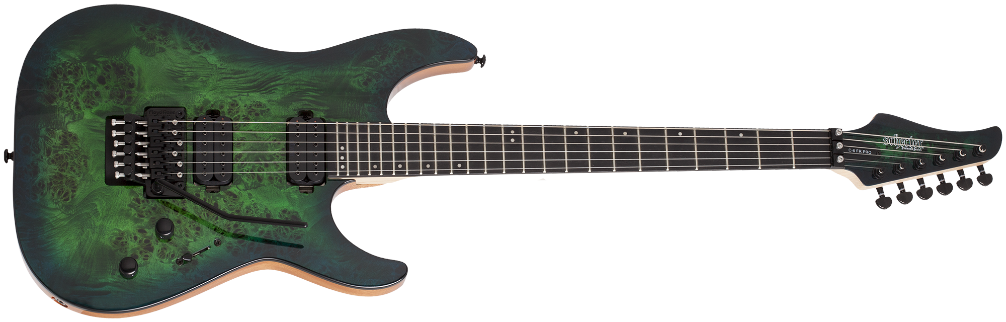 SCHECTER C-6 Pro FR Aqua Burst - 3635 - The Guitar World