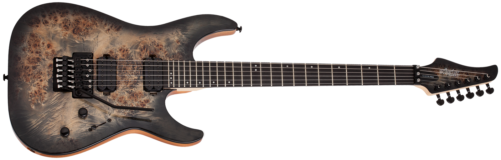 SCHECTER C-6 Pro FR Charcoal Burst - 3634 - The Guitar World