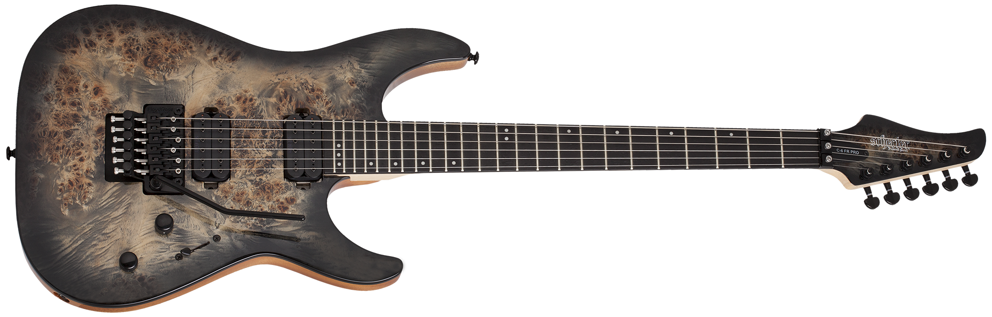 SCHECTER C-6 Pro FR Charcoal Burst - 3634 - The Guitar World