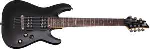 Schecter C-7 SGR by Schecter Midnight Satin Black MSBK SKU 3822 - The Guitar World