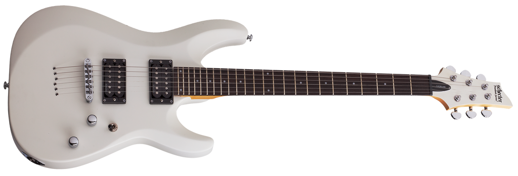 Schecter C-6 Deluxe in Satin White SWHT SKU 432 - The Guitar World