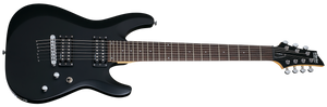 Schecter C-7 Deluxe in Satin Black SBK SKU 437 - The Guitar World
