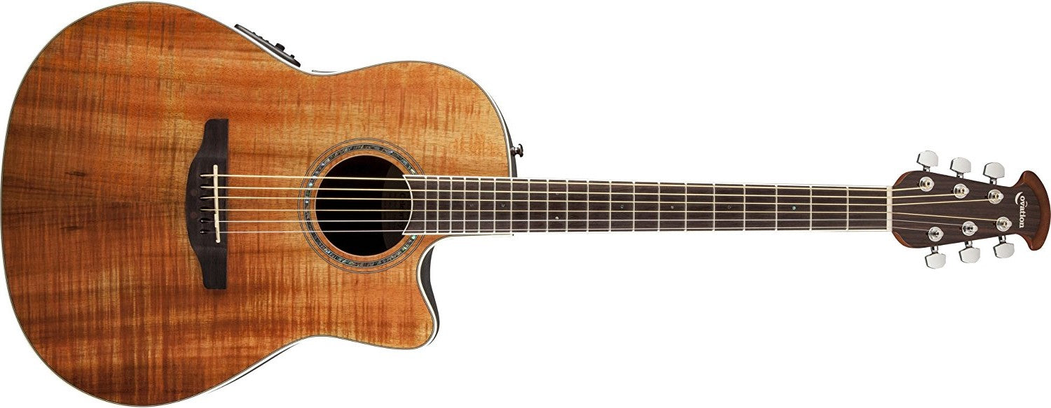 Ovation Celebrity Standard Plus Mid-Depth Cutaway, Figured Koa CS24P-FKOA - The Guitar World