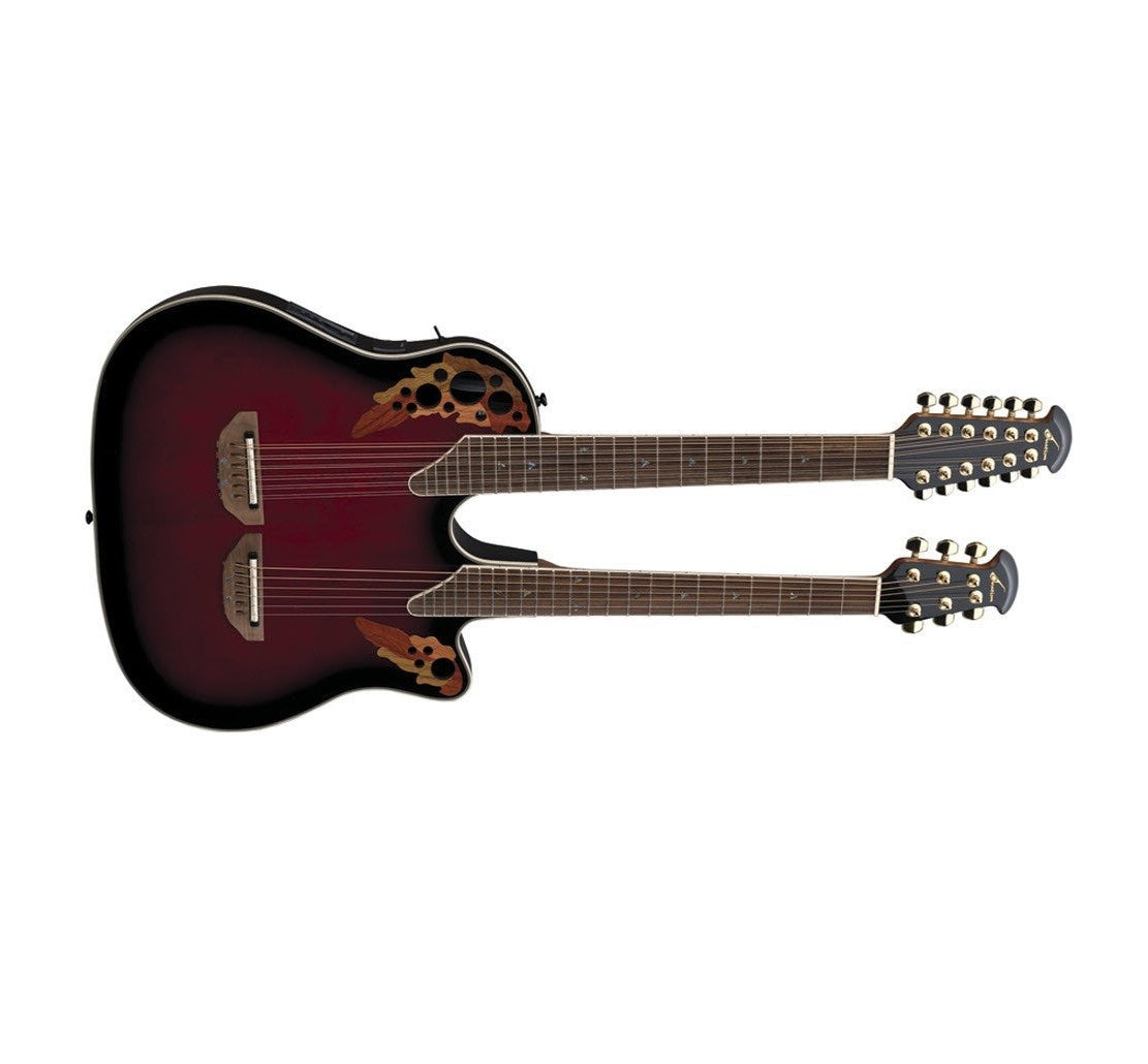 Ovation Celebrity Acoustic-Electric Guitar Ruby Red Burst CSE225-RRB - The Guitar World