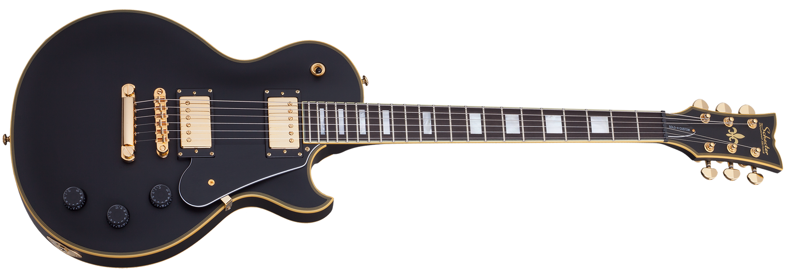 Schecter Solo II Custom in Aged Black Satin ABSN SKU 658 - The Guitar World