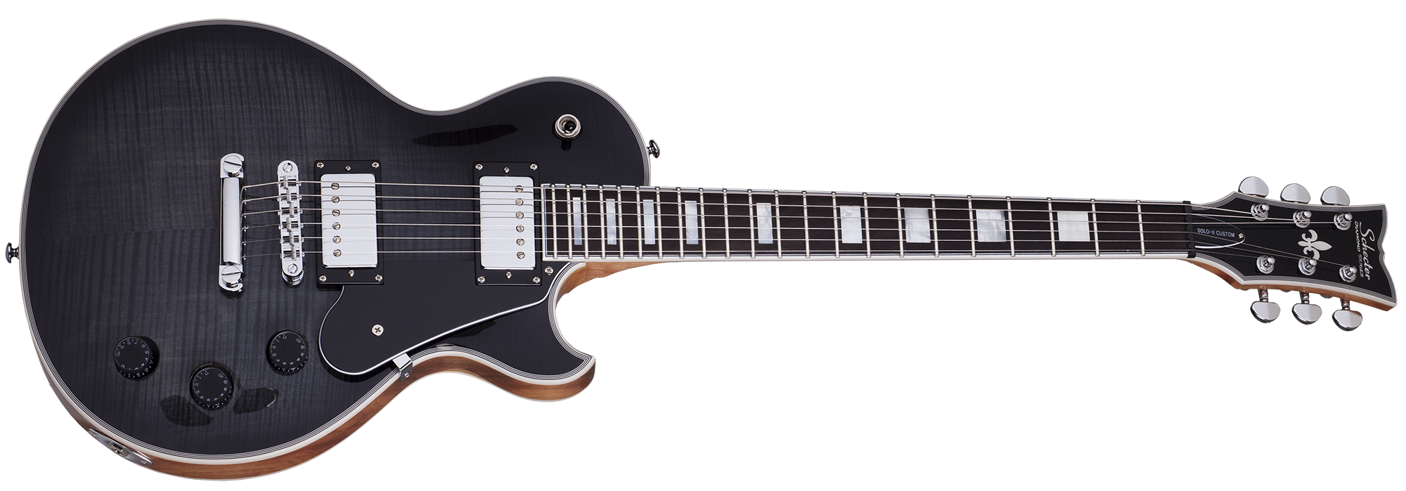 Schecter Solo II Custom in Trans Black Burst TBB SKU 659