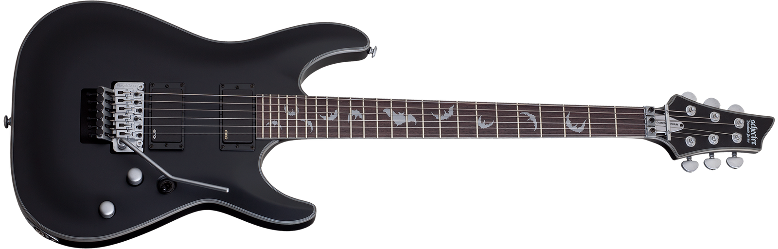 Schecter Damien Platinum 6 Floyd Rose 6 String Electric Guitar - Satin Black 1183-SHC - The Guitar World