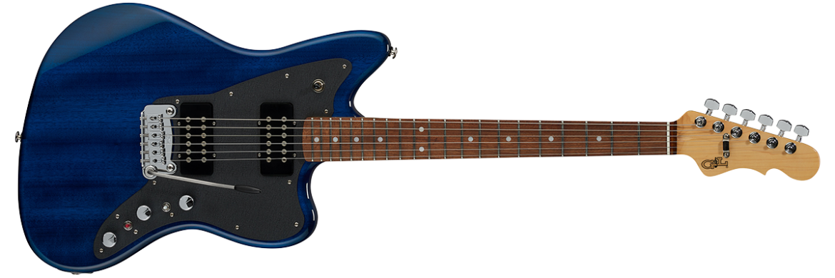 G&L CLF RESEARCH DOHENY V12 Electric Guitar in Clear Blue