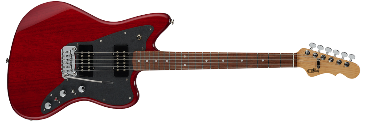 G&L CLF RESEARCH DOHENY V12 Electric Guitar in Clear Red